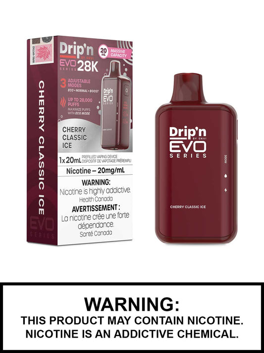 Drip'n by Envi EVO Series 28k Disposable - Cherry Classic Ice 20MG