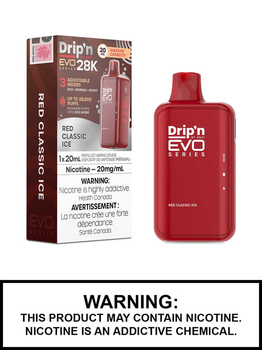 Drip'n by Envi EVO Series 28k Disposable - Red Classic Ice 20MG